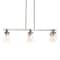 Hello Honey® Robert Stevenson Lighting Jameson Metal & Seedy Glass 6-Light Linear Chandelier
